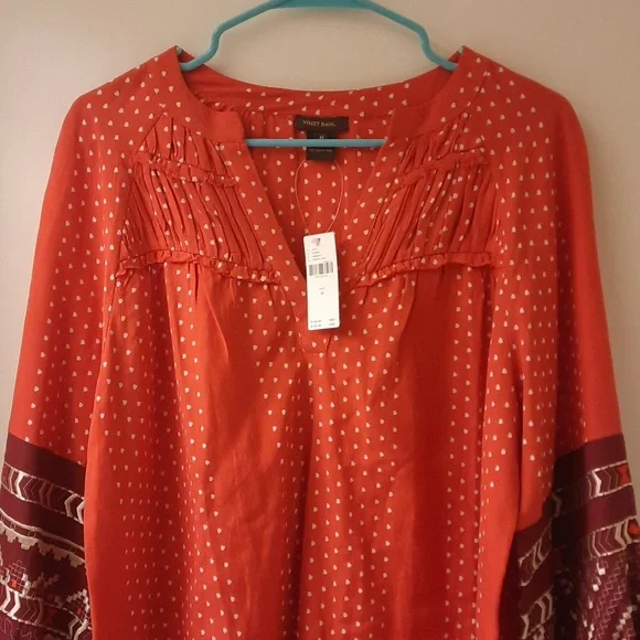 NWT, Anthropologie Vineet Bahl Nora Embroidered Tunic - Picture 3 of 16